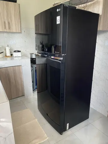 LG Double Door Fridge, Black Glass (Inverter)